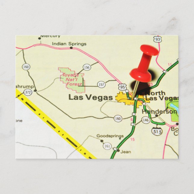 Las Vegas, Nevada Postkarte (Vorderseite)