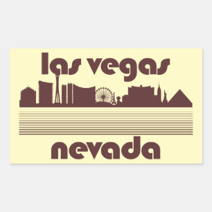 Las Vegas Nevada Rechteckiger Aufkleber