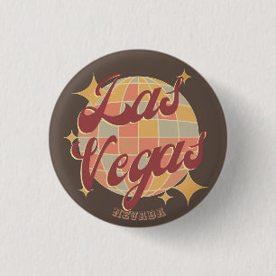 Las Vegas Nevada Retro Vintages Party Button