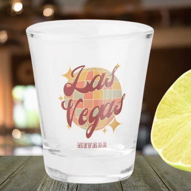 Las Vegas Nevada Retro Vintages Party Schnapsglas (Von Creator hochgeladen)