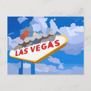 Las Vegas, Nevada Sign Retro carte postale