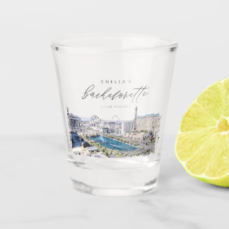 LAS VEGAS Nevada Skyline Bachelorette Gefallen Schnapsglas