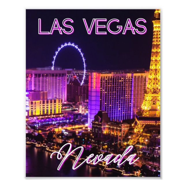 Las Vegas Nevada Skyline Fotodruck (Vorne)