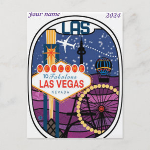 Las Vegas, Nevada   Skyline-Postkarte Postkarte
