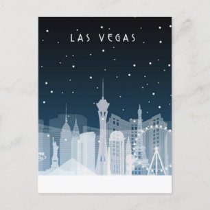 Las Vegas, Nevada   Skyline-Postkarte Postkarte