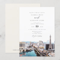 LAS VEGAS Nevada Strip Skyline Einladung Hochzeit