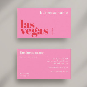 Las Vegas Nevada Unternehmen Visitenkarte
