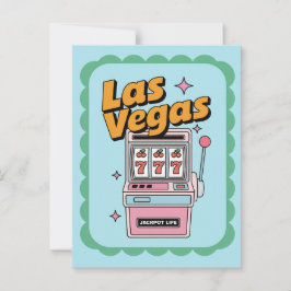 Las Vegas Nevada USA Slot Machine Jackpot Postkarte