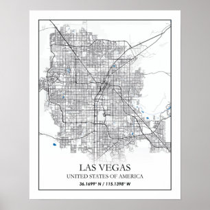 Las Vegas Nevada USA Städte Poster