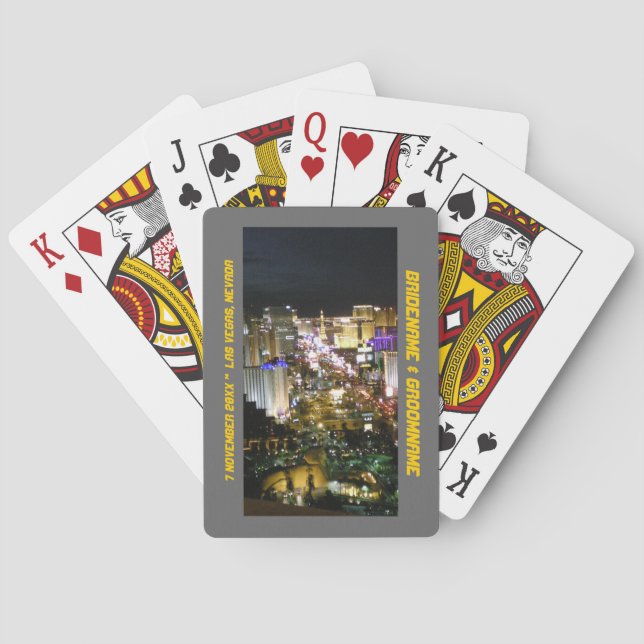 Las Vegas Nevada Wedding Souvenir Spielkarten (Rückseite)