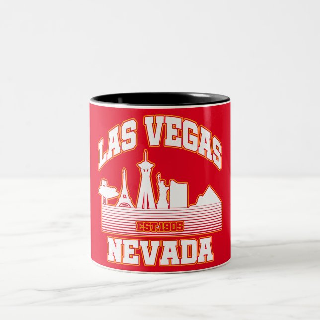 Las Vegas, Nevada Zweifarbige Tasse (Mittel)
