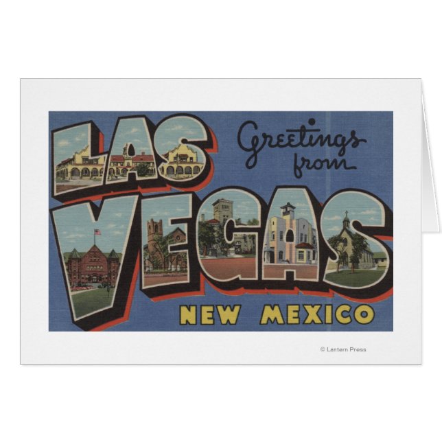 Las Vegas, New Mexiko - Große Briefszenen (Vorderseite (Horizontal))
