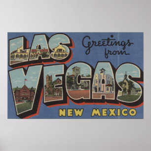 Las Vegas, New Mexiko - große Buchstabe-Szenen 2 Poster