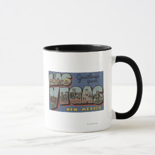 Las Vegas, New Mexiko - große Buchstabe-Szenen Tasse