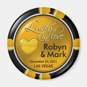 Las Vegas Newlyweds Casino Magnet