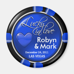 Las Vegas Newlyweds Casino Magnet