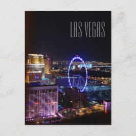 Las Vegas Night Lights Postkarte