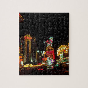 Las Vegas Night Time Neo Lights Casinos Unterschre