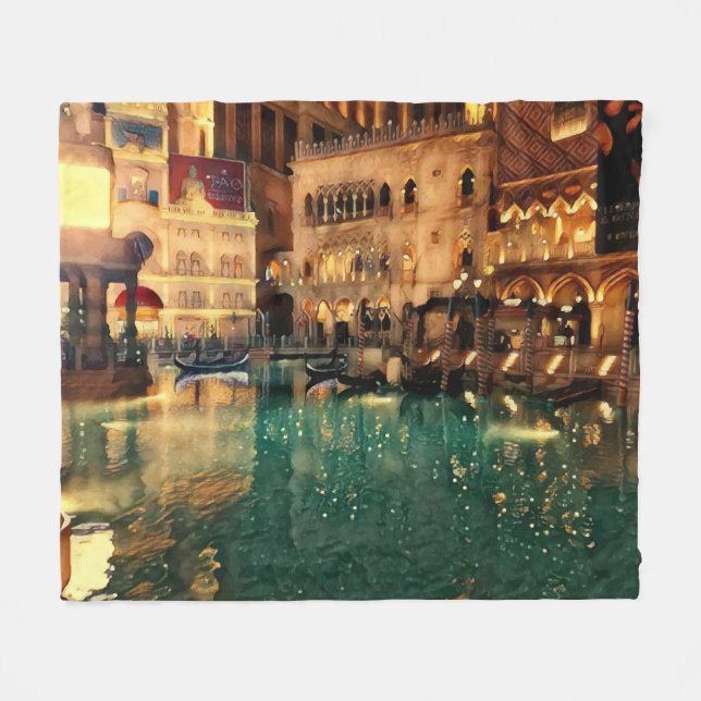 Las Vegas Nights Casino Abstrakte Kunst, Dichtung  Fleecedecke (Vorderseite (Horizontal))