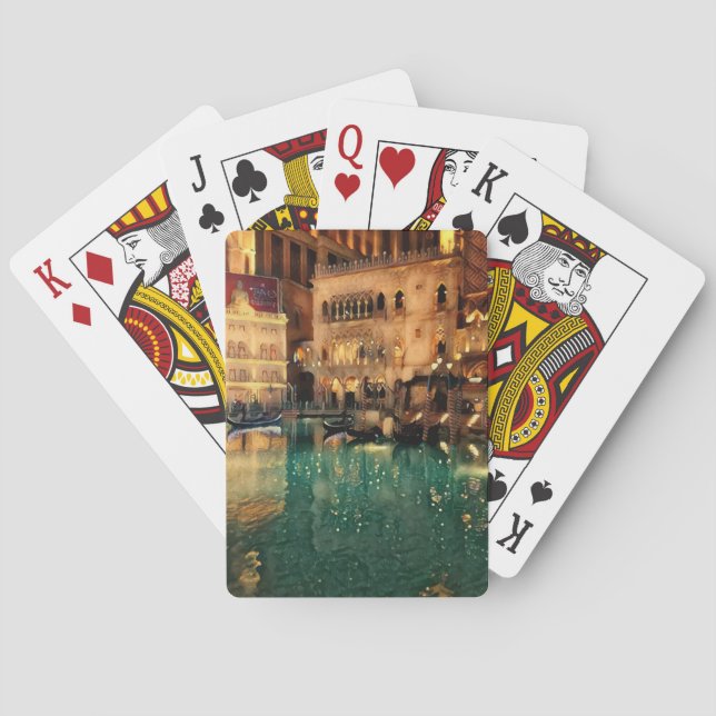 Las Vegas Nights Casino Abstrakte Kunst, Dichtung  Spielkarten (Rückseite)