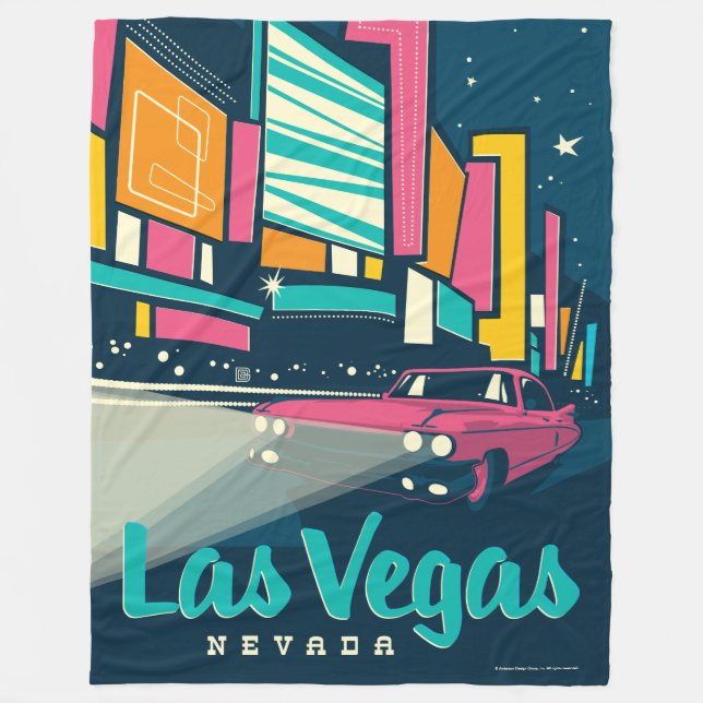 Las Vegas, NV Fleecedecke (Vorderseite)