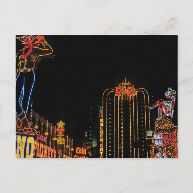 Las Vegas old Fremont Street Postkarte (Vorderseite)