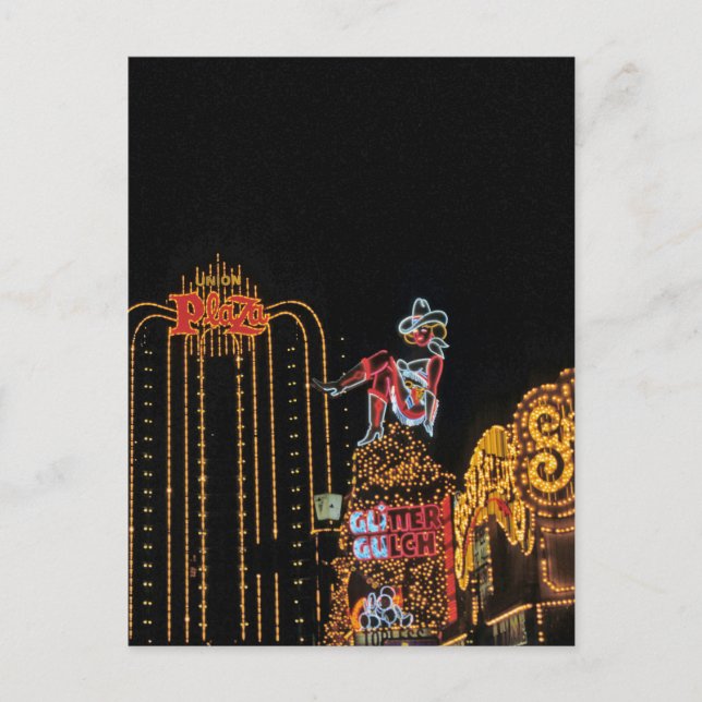 Las Vegas old Fremont Street Postkarte (Vorderseite)