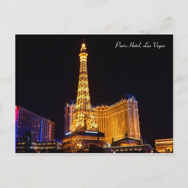 Las Vegas, Paris Hotel Feiertagspostkarte (Vorderseite)