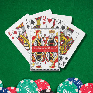 Las Vegas Playing Card King & Queen Gastgeschenk H Spielkarten