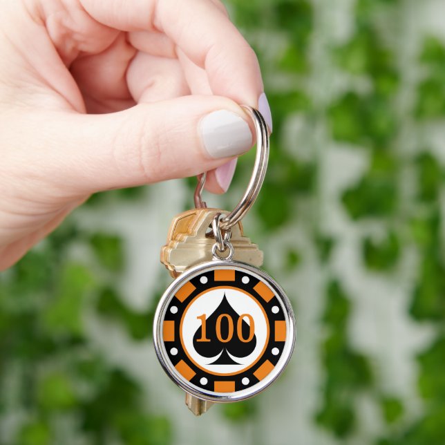 Las Vegas Poker Chip 100 Token benutzerdefinierte, Schlüsselanhänger (Hand)