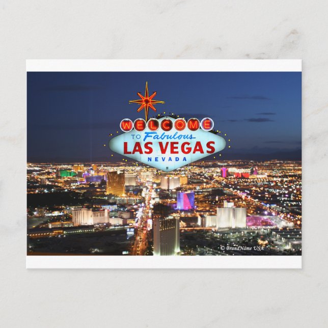 Las Vegas Post Card Postkarte (Vorderseite)