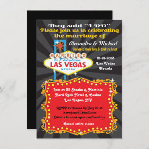 Las Vegas Post Wedding Réception Invitations