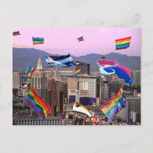 Las Vegas Pride Postkarte (Vorderseite)