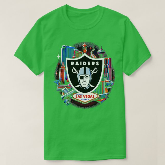 Las Vegas Raiders Willkommen in Las Vegas T-Shirt (Design vorne)