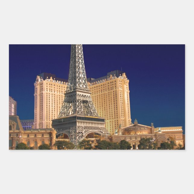 Las vegas rechteckiger aufkleber (Vorderseite)