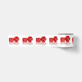 Las Vegas Red Dice Satinband