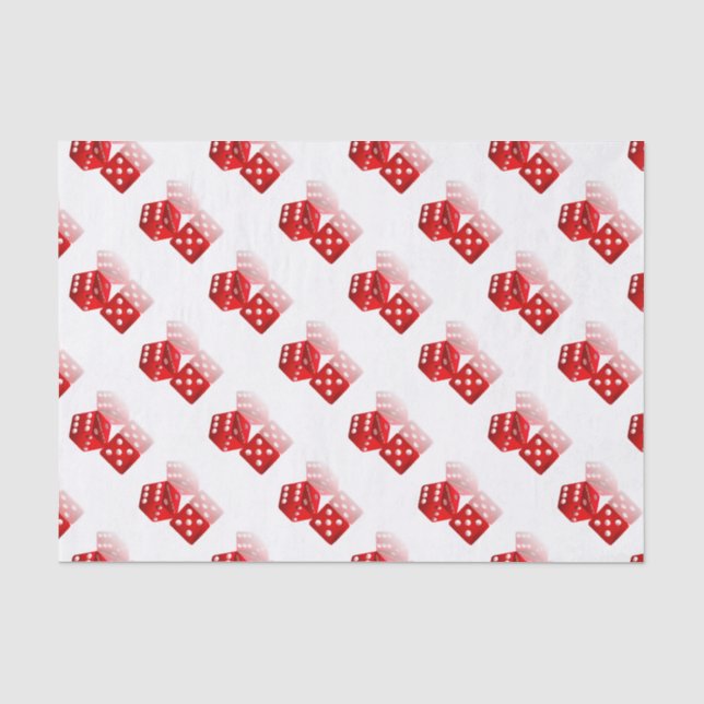 Las Vegas Red Dice Seidenpapier (Vorderseite)