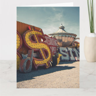 Las Vegas Retro Casino Wedding Card Karte