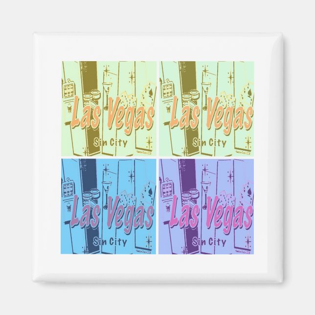 Las Vegas Retro Magnet (Vorne)