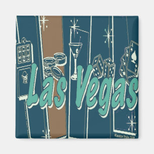 Las Vegas Retro Magnet