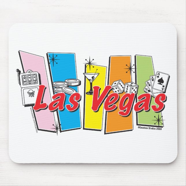 Las-Vegas-Retro Mousepad (Vorne)