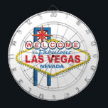 Las Vegas Retro Sign Dartscheibe<br><div class="desc">Las Vegas Retro Sign</div>