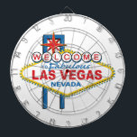 Las Vegas Retro Sign Dartscheibe<br><div class="desc">Las Vegas Retro Sign</div>