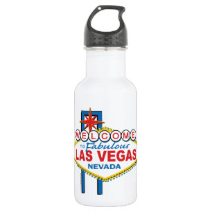 Las Vegas Retro Sign Edelstahlflasche