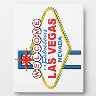 Las Vegas Retro Sign Fotoplatte