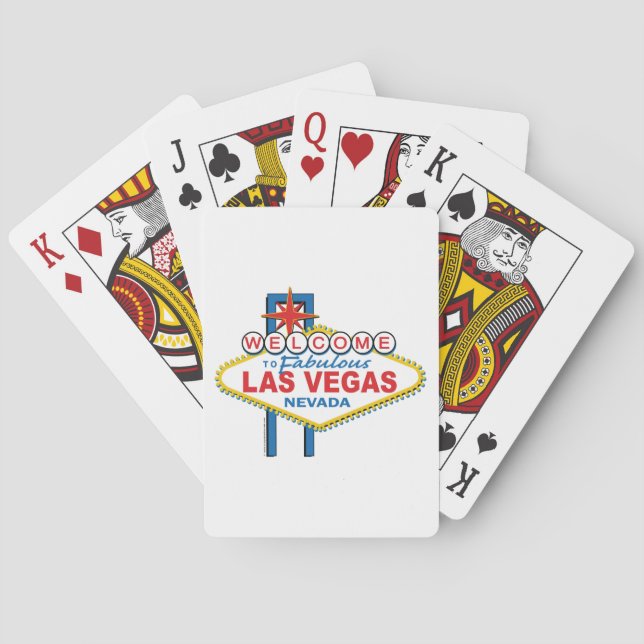 Las Vegas Retro Sign Spielkarten (Rückseite)