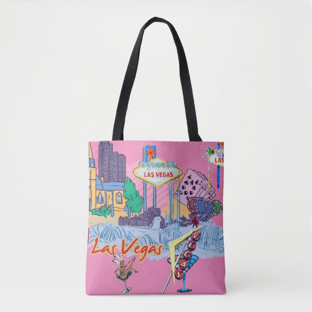 Las Vegas Rosa Tasche (Vorderseite)