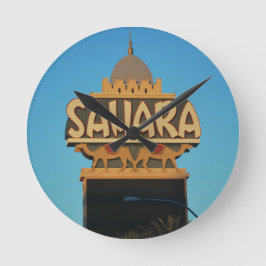 Las Vegas Sahara Casino Sehenswürdigkeit Architekt Runde Wanduhr
