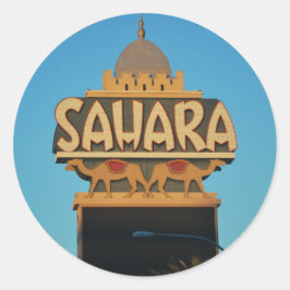 Las Vegas Sahara Casino Sehenswürdigkeit Architekt Runder Aufkleber