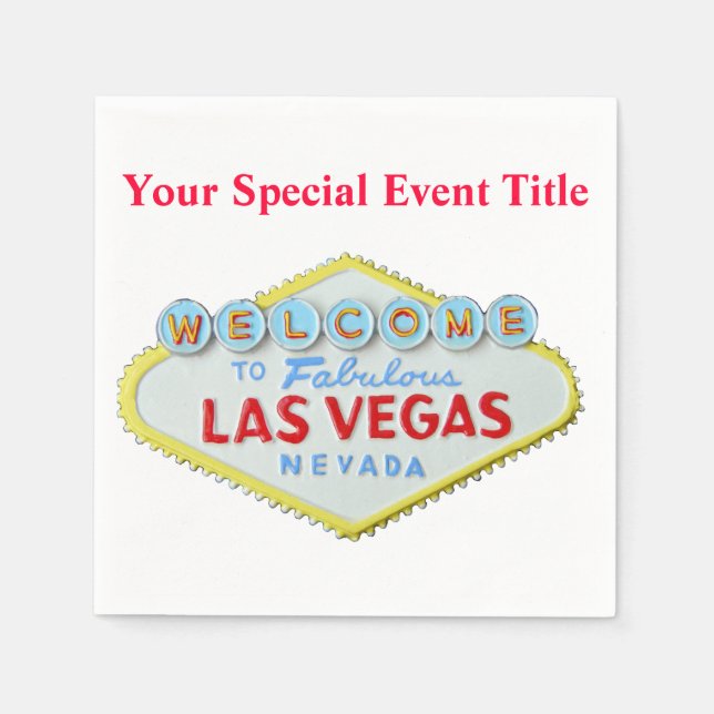 Las Vegas Serviette (Vorderseite)